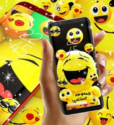 Emoji live wallpaper android App screenshot 1